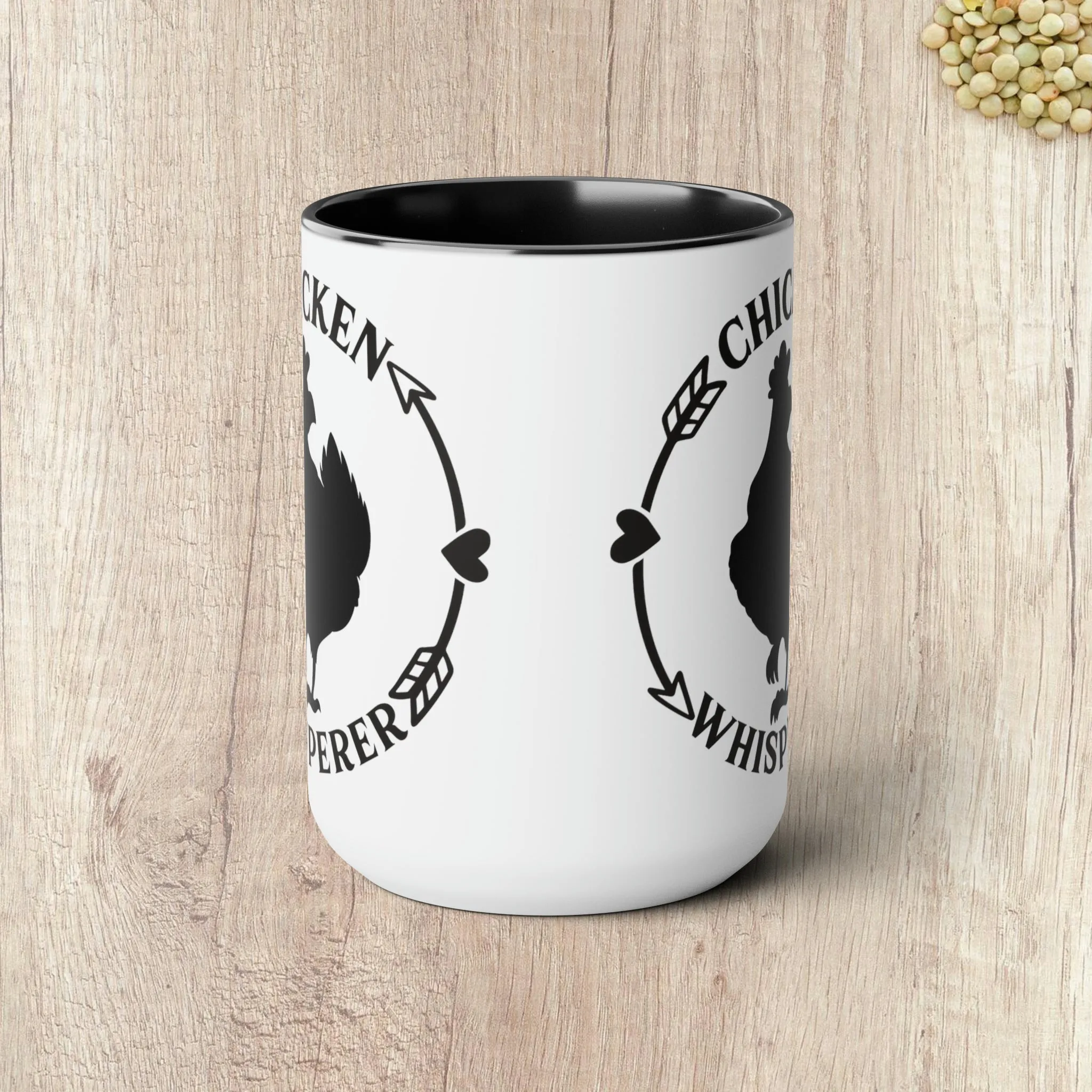 CHICKEN WHISPERER  - Two-Tone Coffee Mug - 15oz - 5 Color Options