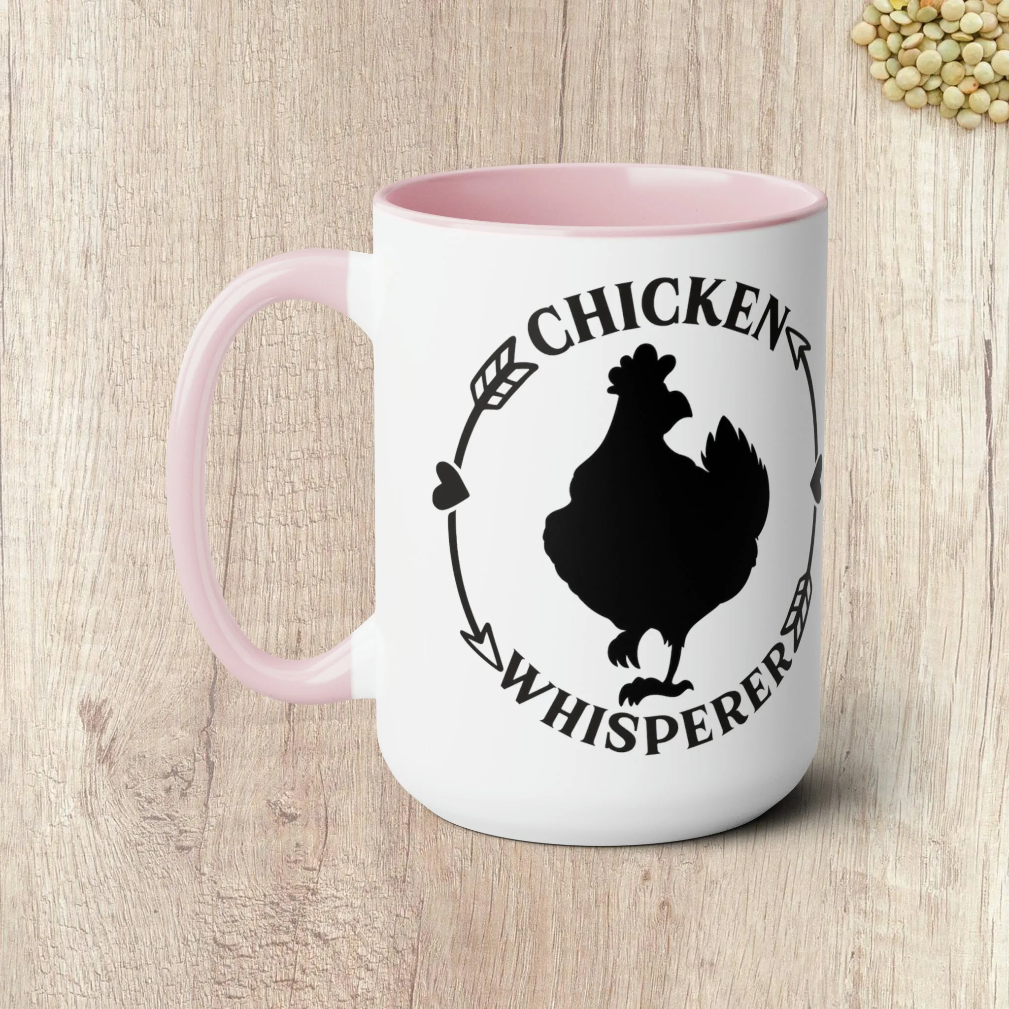 CHICKEN WHISPERER  - Two-Tone Coffee Mug - 15oz - 5 Color Options