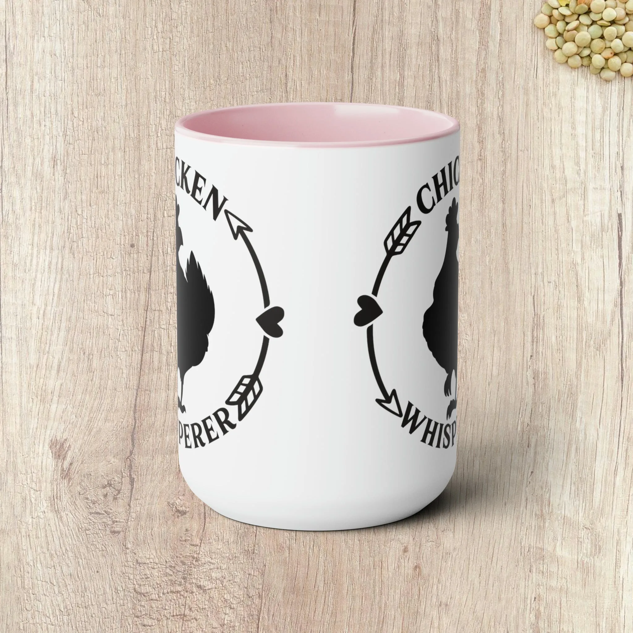 CHICKEN WHISPERER  - Two-Tone Coffee Mug - 15oz - 5 Color Options