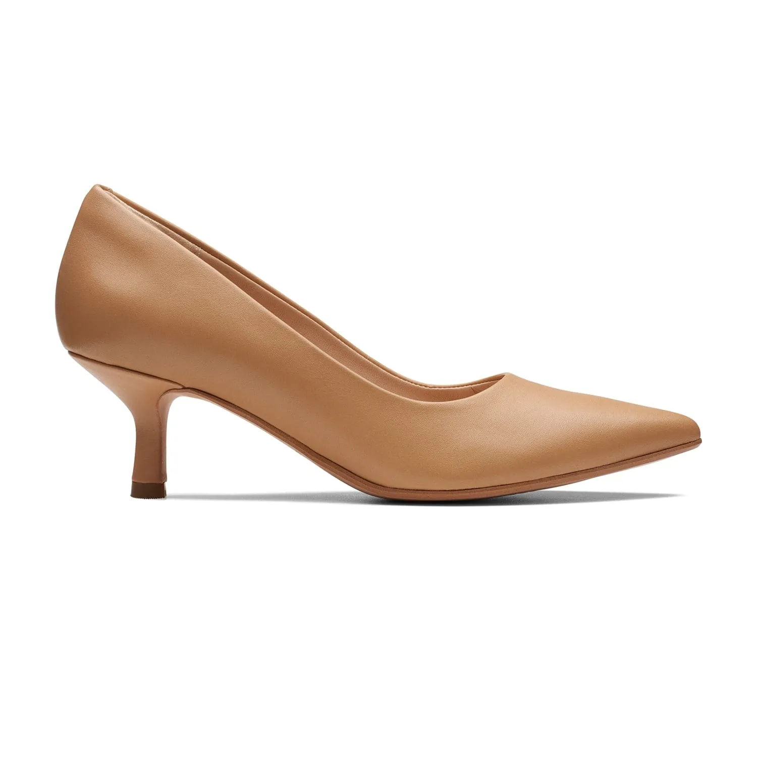 Clarks Violet55 Rae - Shoes - Camel Leather - 261702735 - E Width (Wide Fit)