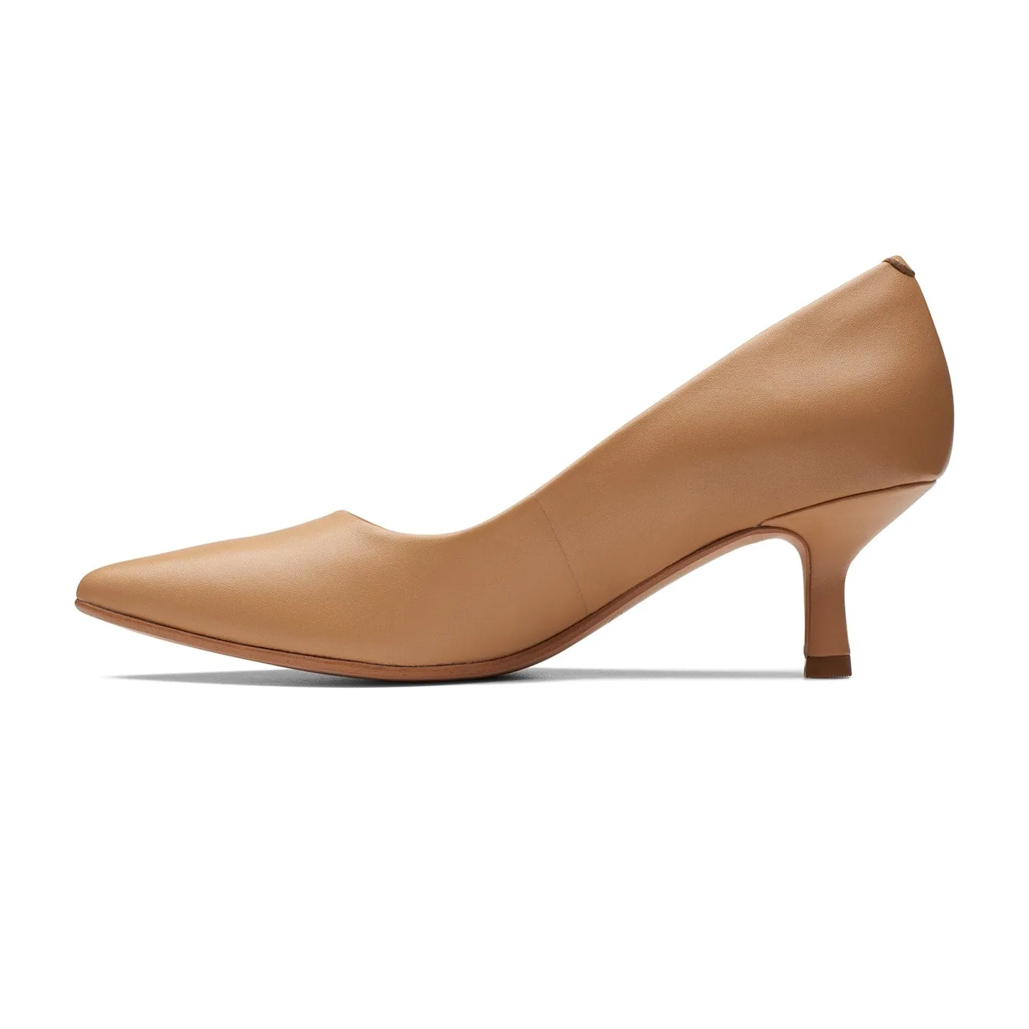 Clarks Violet55 Rae - Shoes - Camel Leather - 261702735 - E Width (Wide Fit)