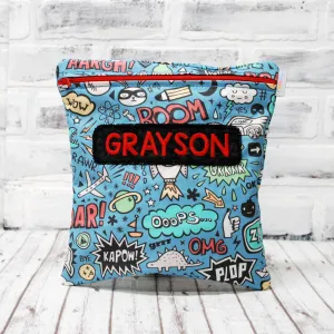 Cool Doodles Personalized Reusable Food Bag