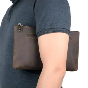Cool Fashion Leather Clutch Wallet for Evening Party Zippered Large Purse