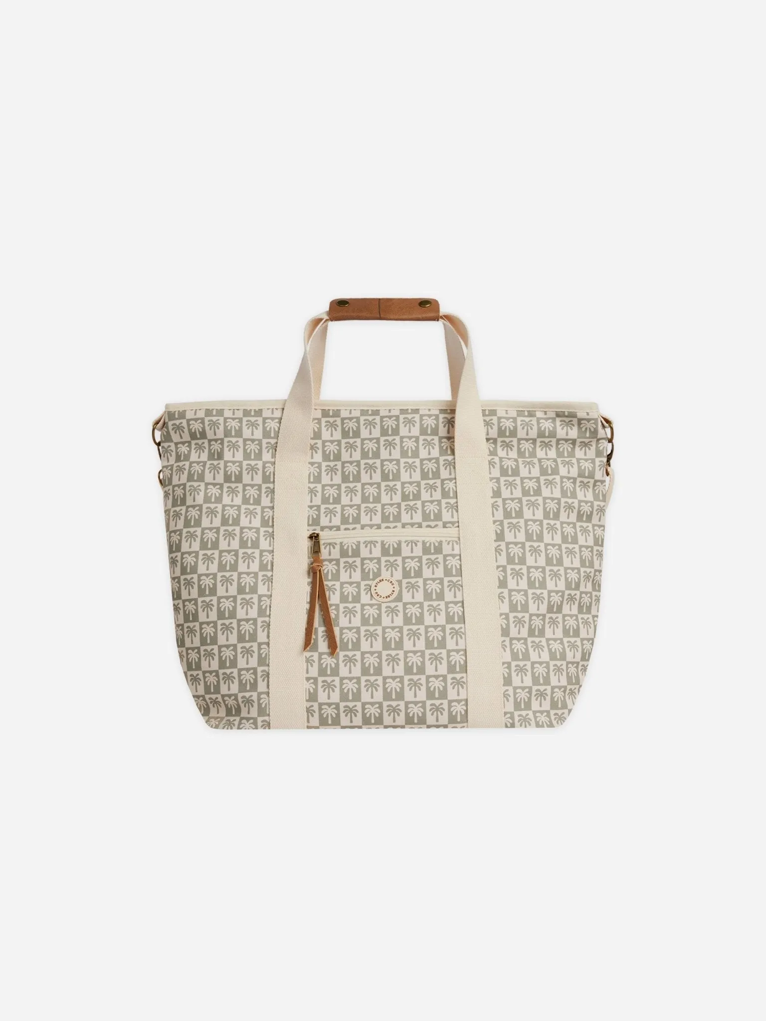 Cooler Tote || Palm Check