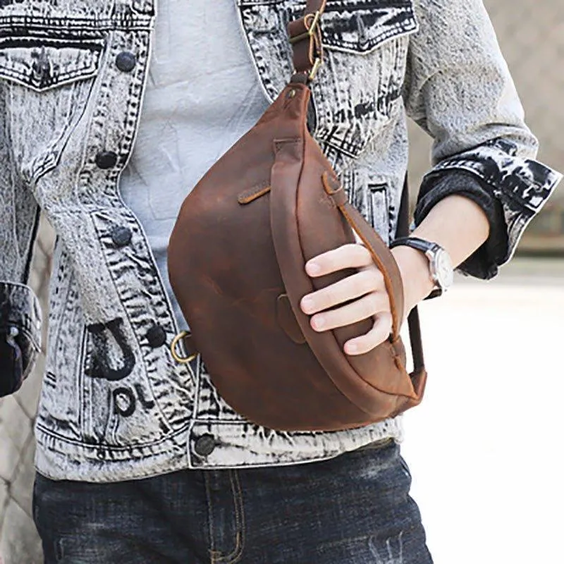 Cowhide Leather Vintage Cross Body Bag