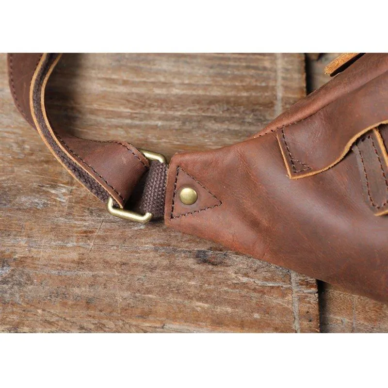 Cowhide Leather Vintage Cross Body Bag