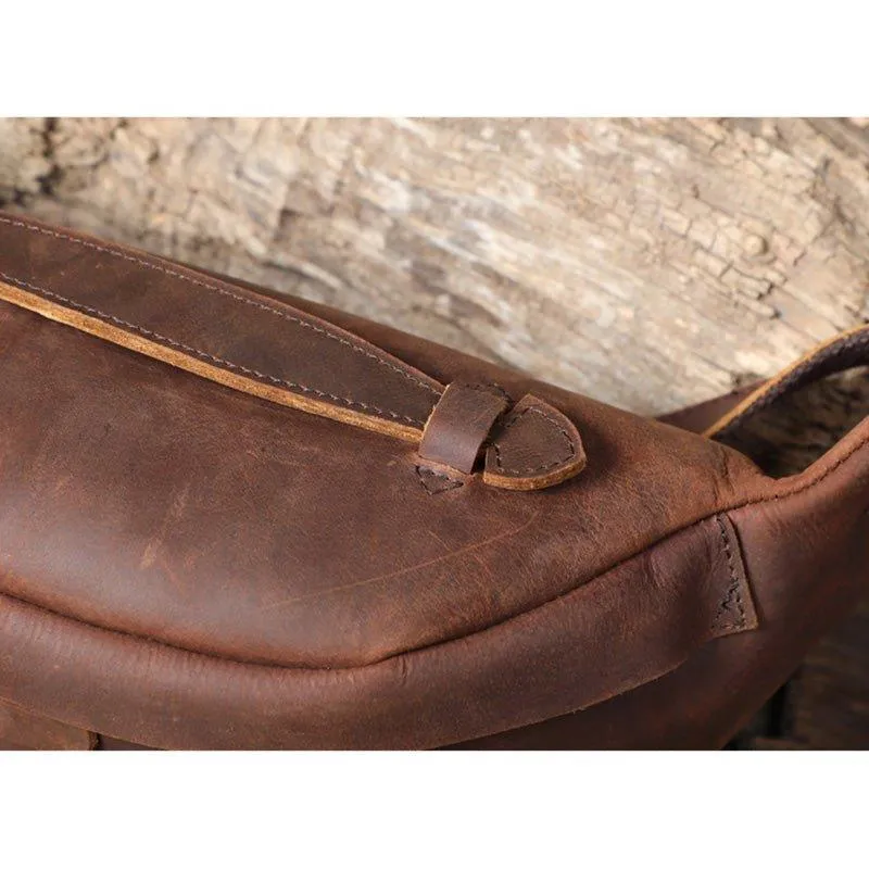 Cowhide Leather Vintage Cross Body Bag