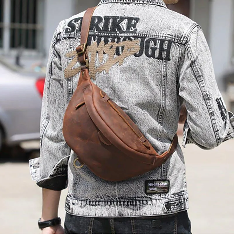 Cowhide Leather Vintage Cross Body Bag