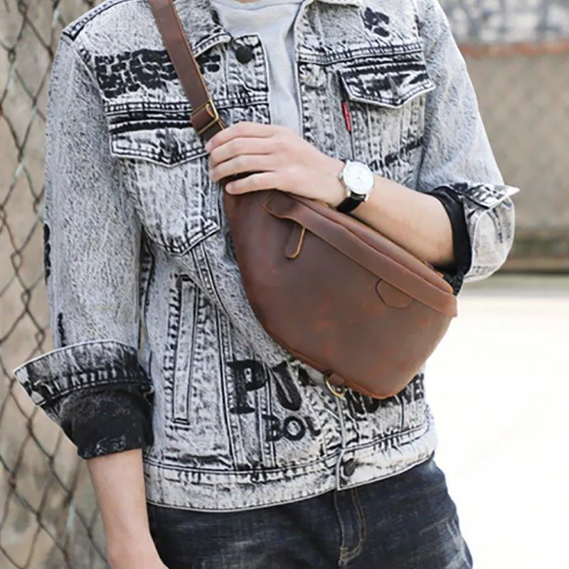 Cowhide Leather Vintage Cross Body Bag
