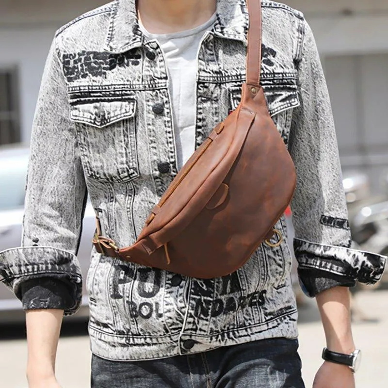 Cowhide Leather Vintage Cross Body Bag