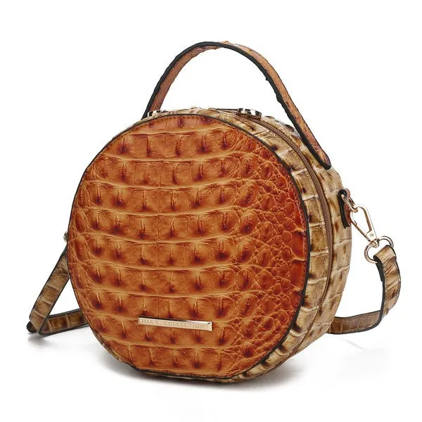 Croc-Embossed Crossbody Bag by Mia K.