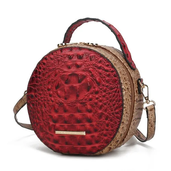 Croc-Embossed Crossbody Bag by Mia K.
