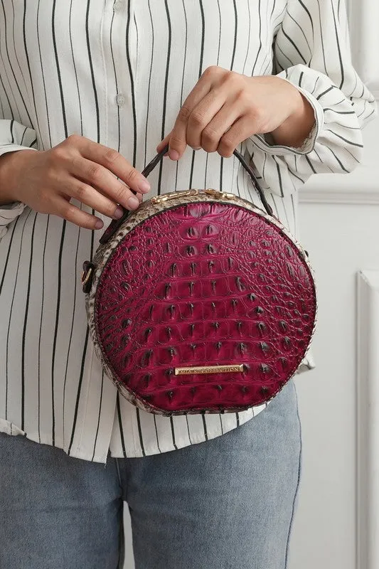 Croc-Embossed Crossbody Bag by Mia K.