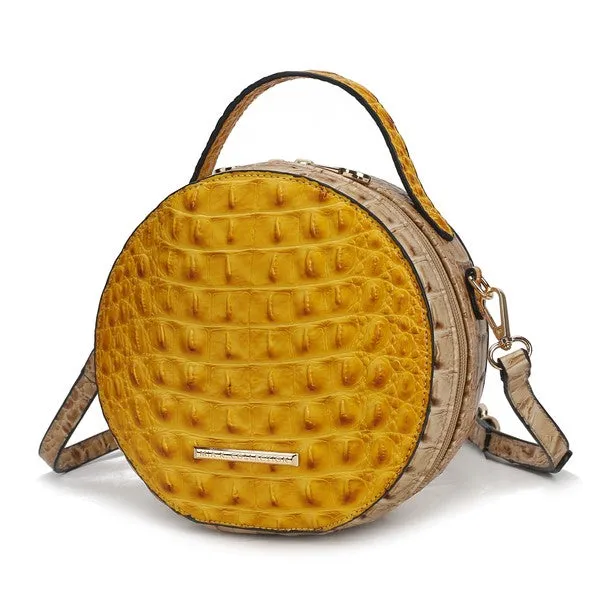 Croc-Embossed Crossbody Bag by Mia K.