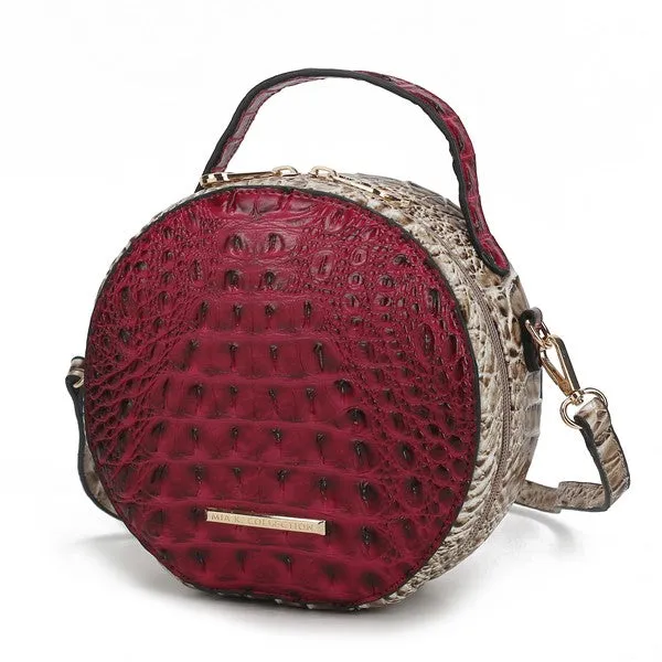 Croc-Embossed Crossbody Bag by Mia K.