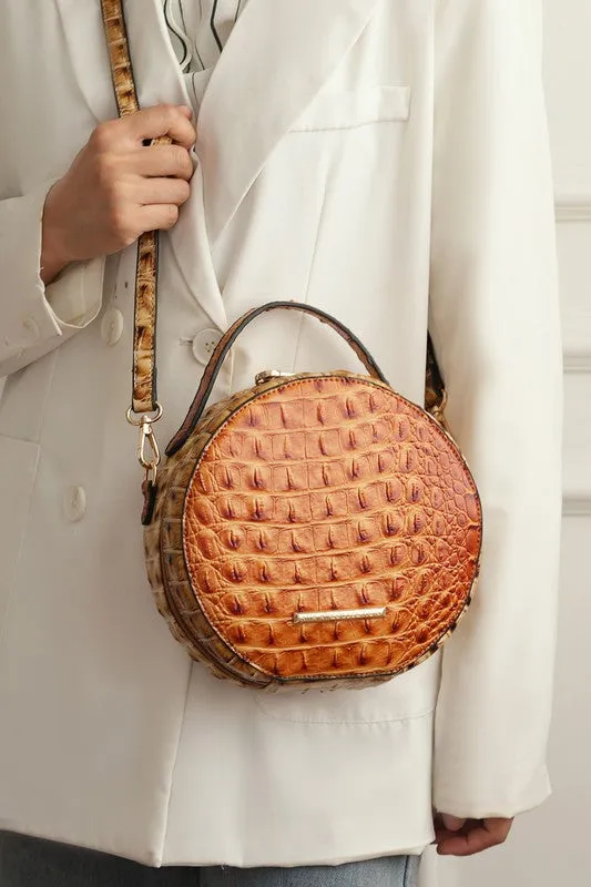 Croc-Embossed Crossbody Bag by Mia K.