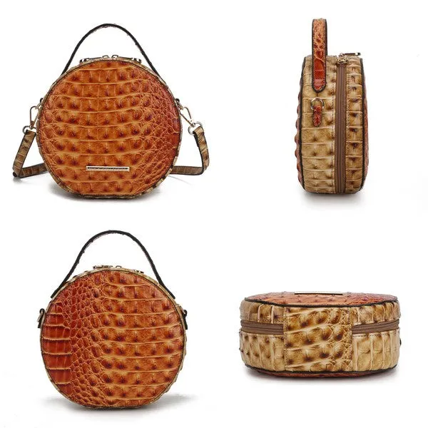 Croc-Embossed Crossbody Bag by Mia K.