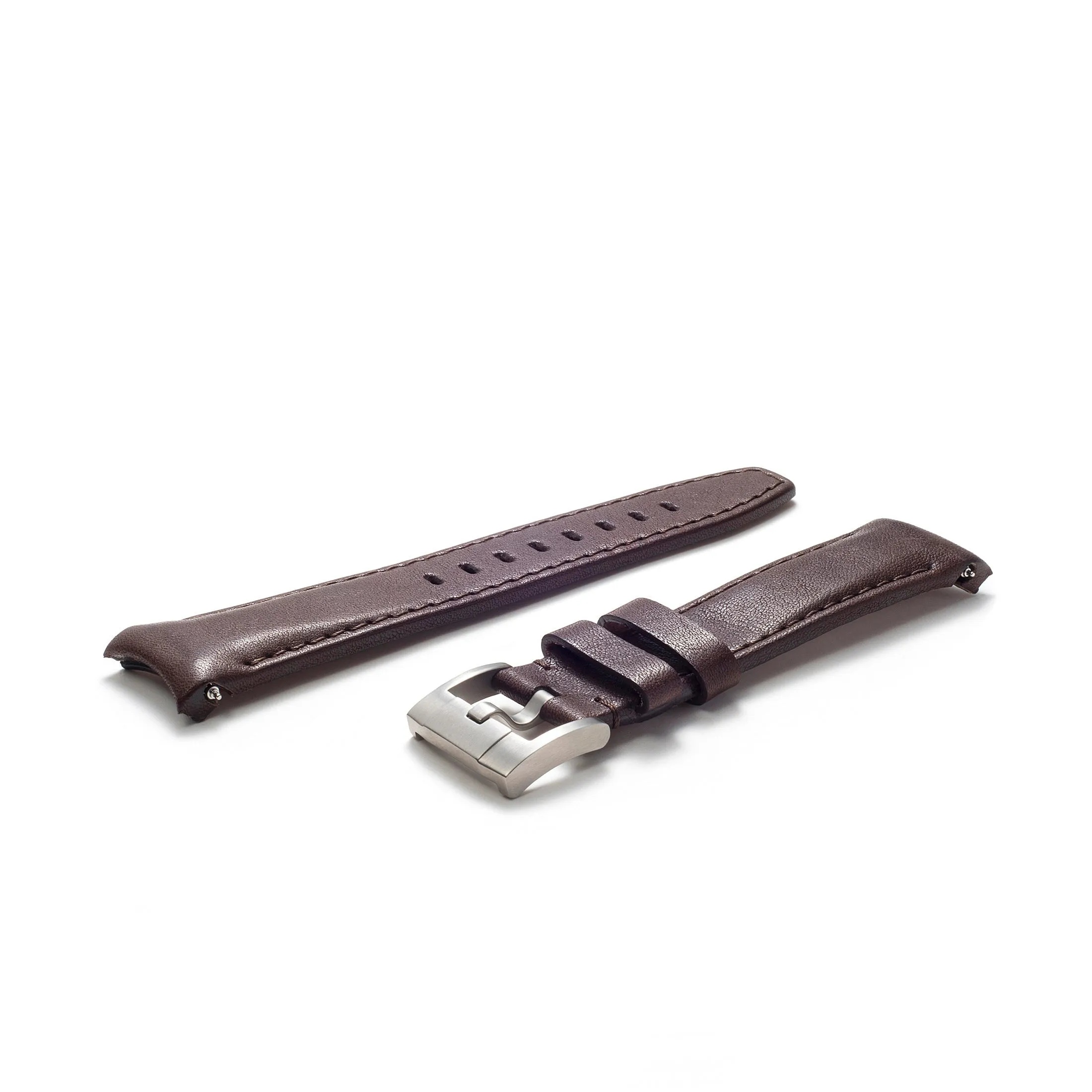 Curved End Leather Strap for Rolex Submariner with Tang Buckle