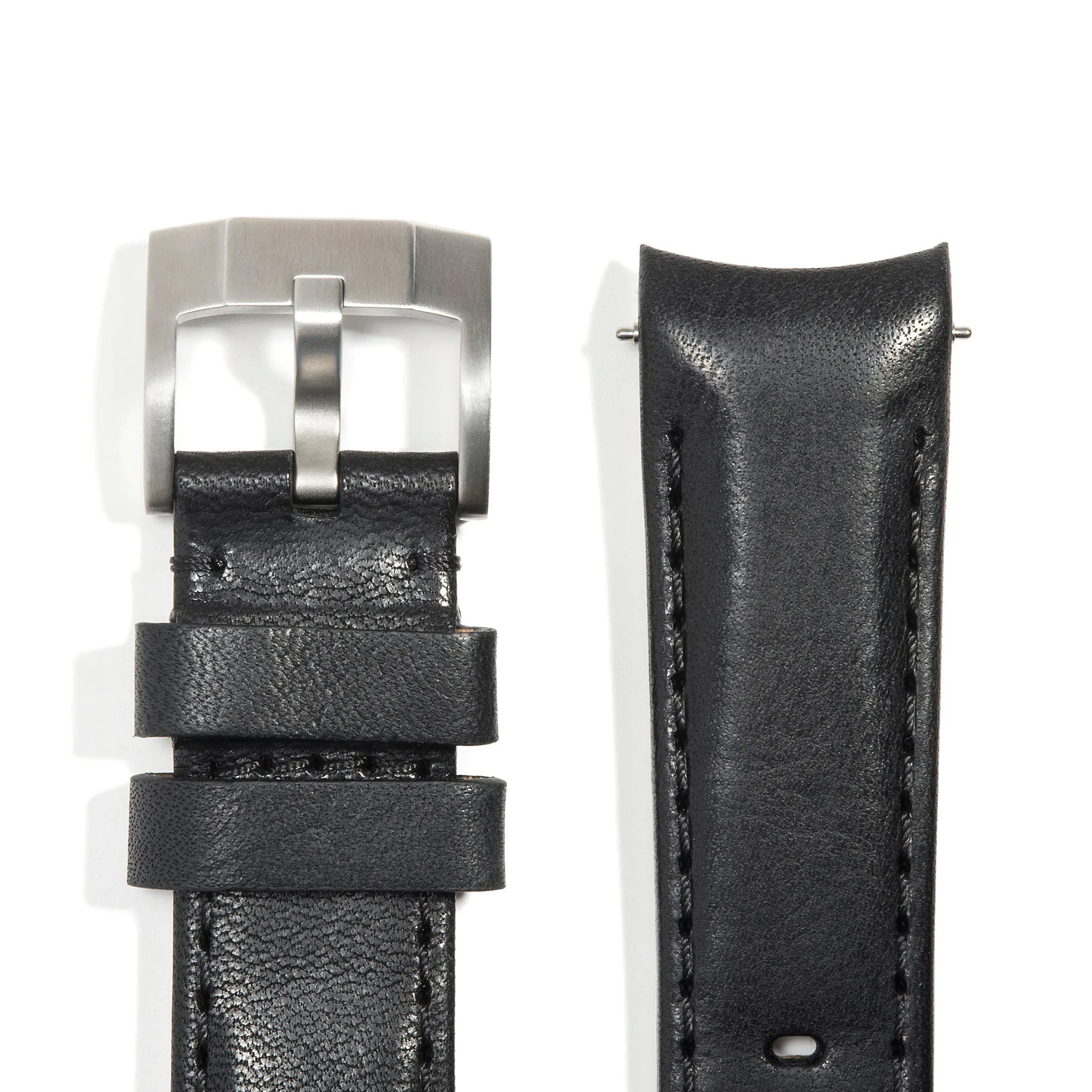 Curved End Leather Strap for Rolex Submariner with Tang Buckle