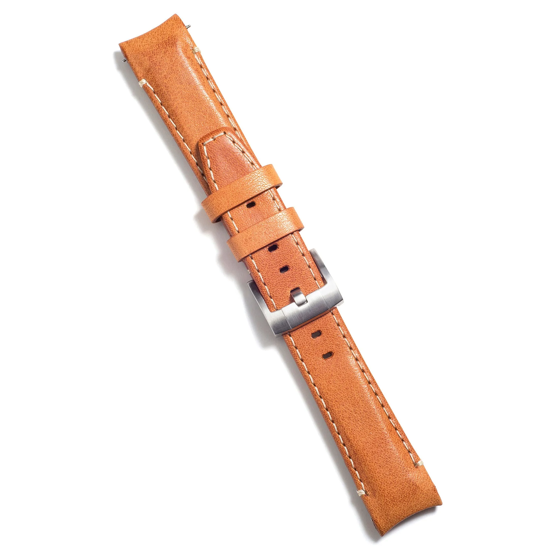 Curved End Leather Strap for Rolex Submariner with Tang Buckle