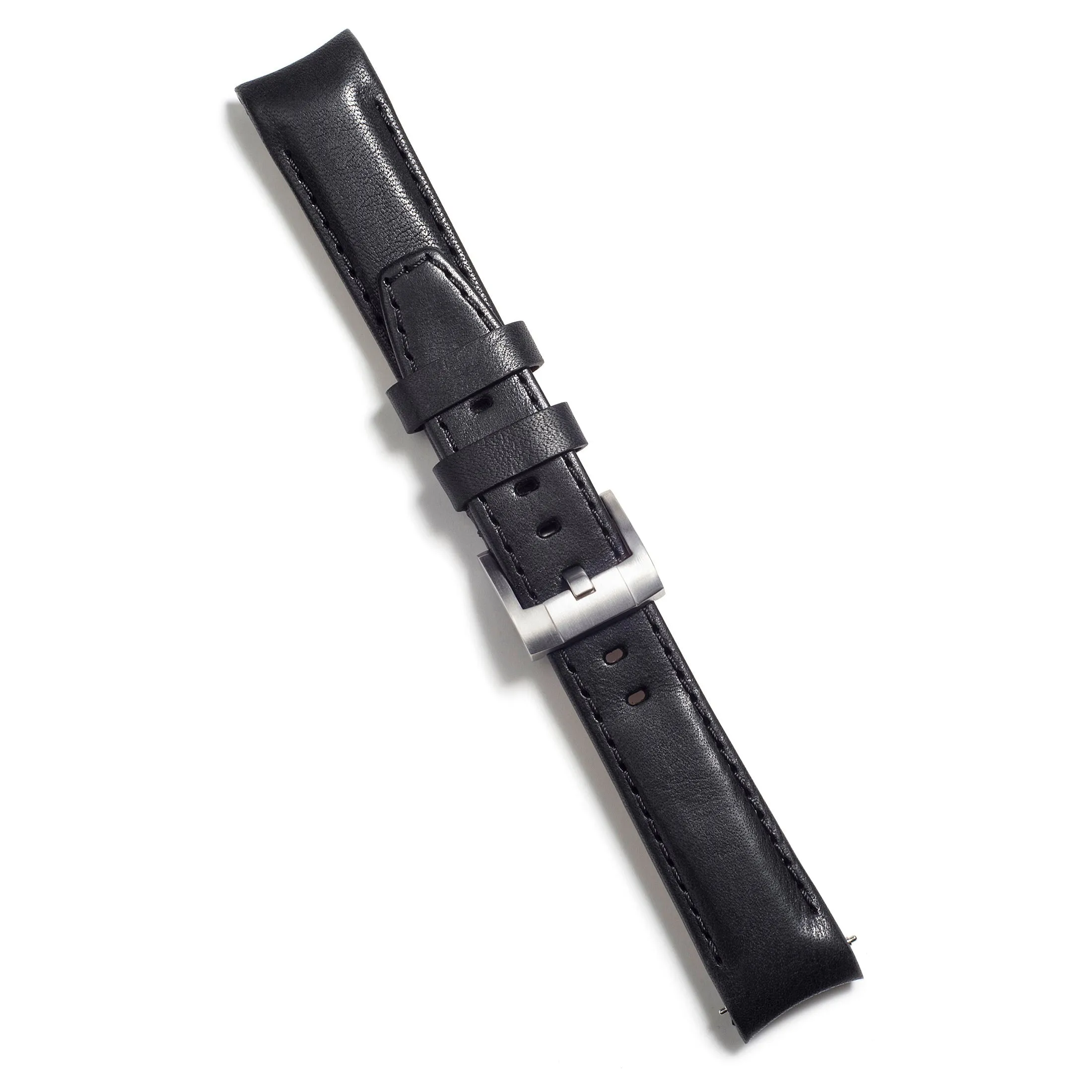 Curved End Leather Strap for Rolex Submariner with Tang Buckle