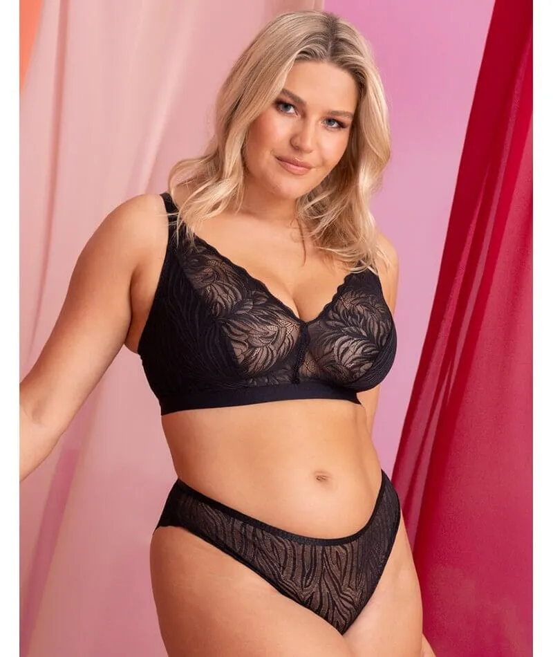 Curvy Kate Lace Daze Wire-Free Bralette - Black
