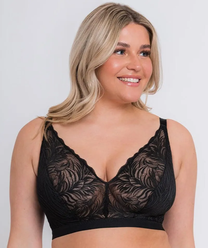 Curvy Kate Lace Daze Wire-Free Bralette - Black