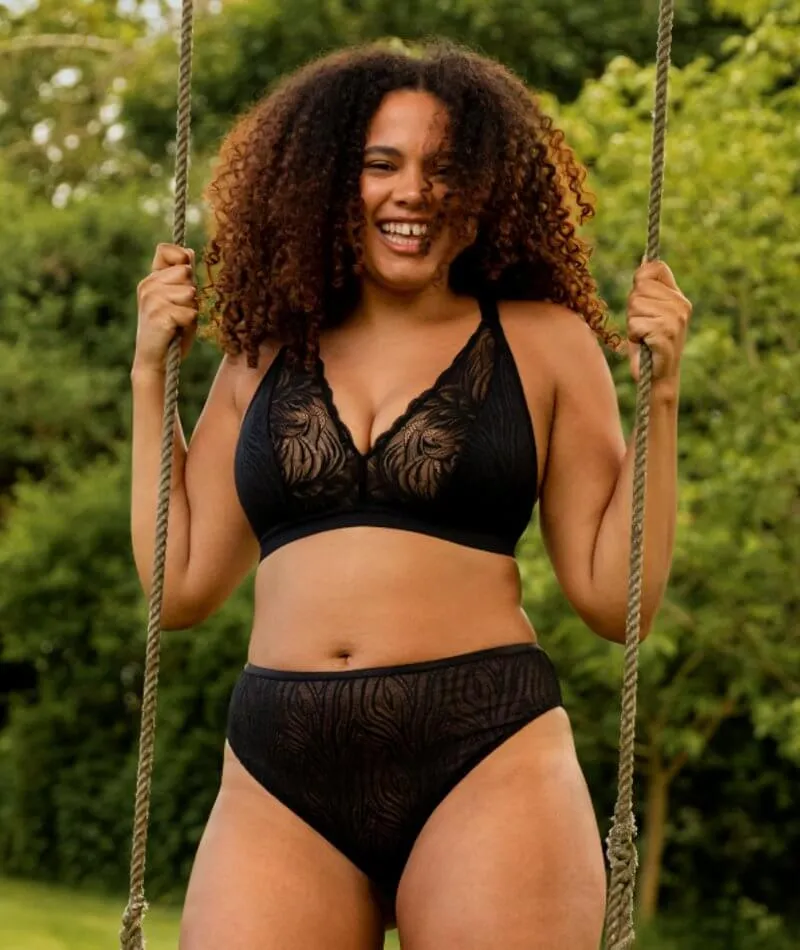 Curvy Kate Lace Daze Wire-Free Bralette - Black