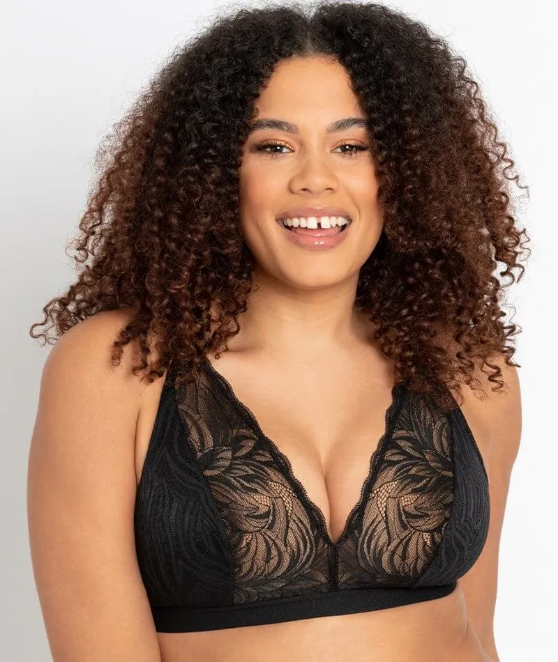 Curvy Kate Lace Daze Wire-Free Bralette - Black
