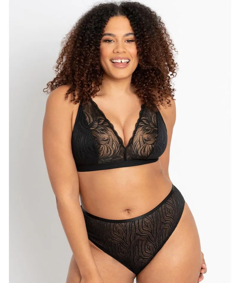 Curvy Kate Lace Daze Wire-Free Bralette - Black