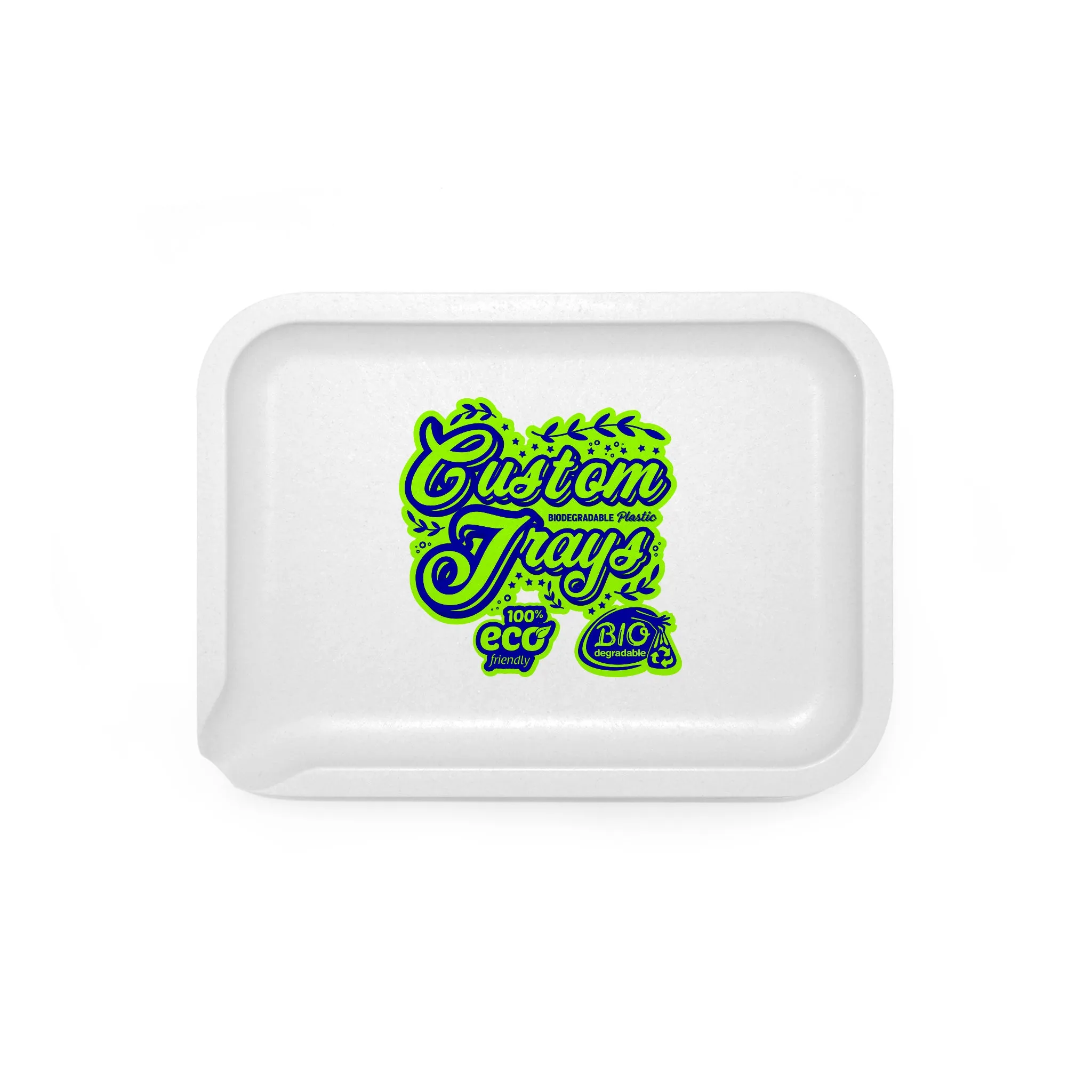 Custom BIODEGRADABLE Plastic Rolling Tray 😱