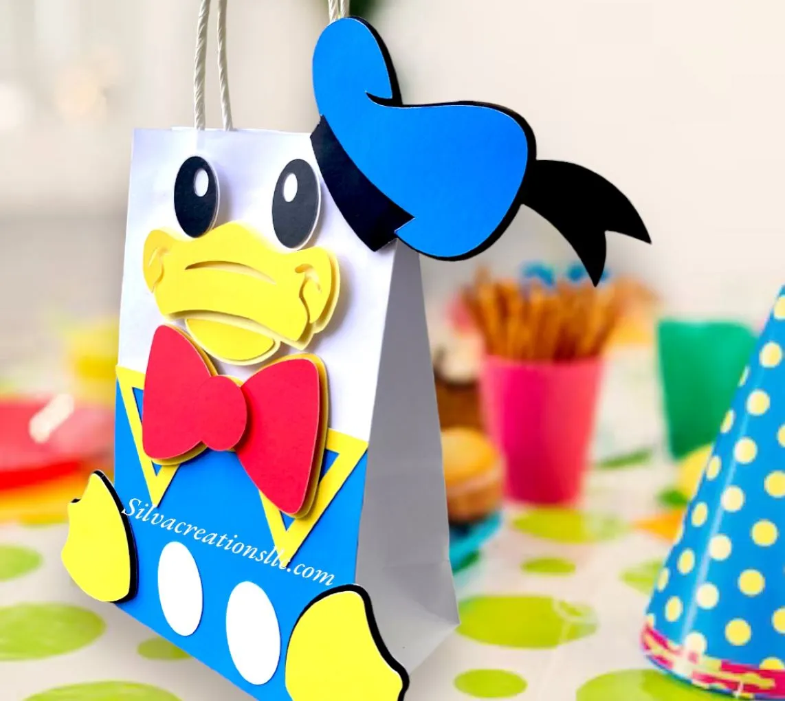 Custom Donald Duck Party Bags / 10 pcs.