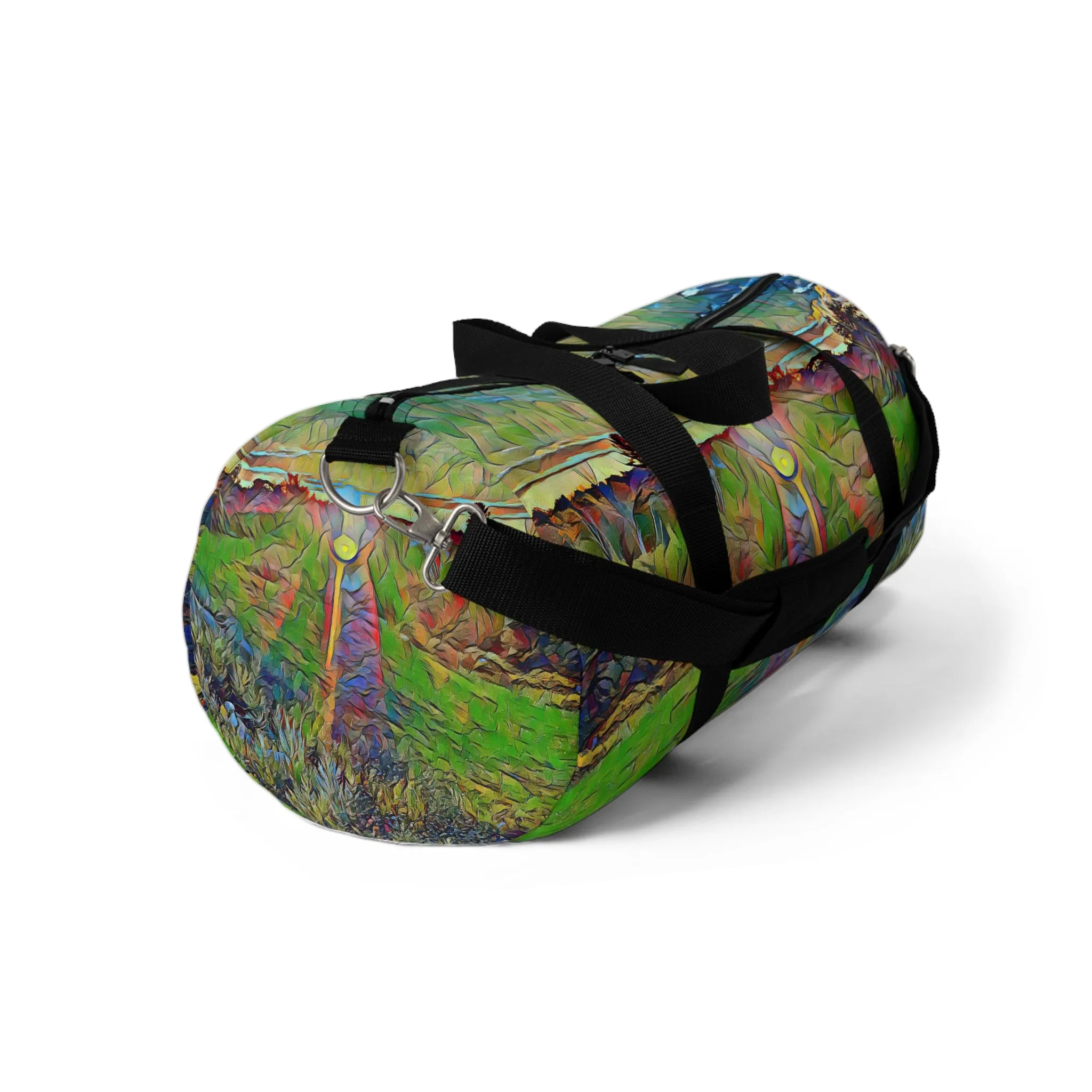 Custom Duffel Bag available in two sizes from the Sunset Series at Intriguing Vistas