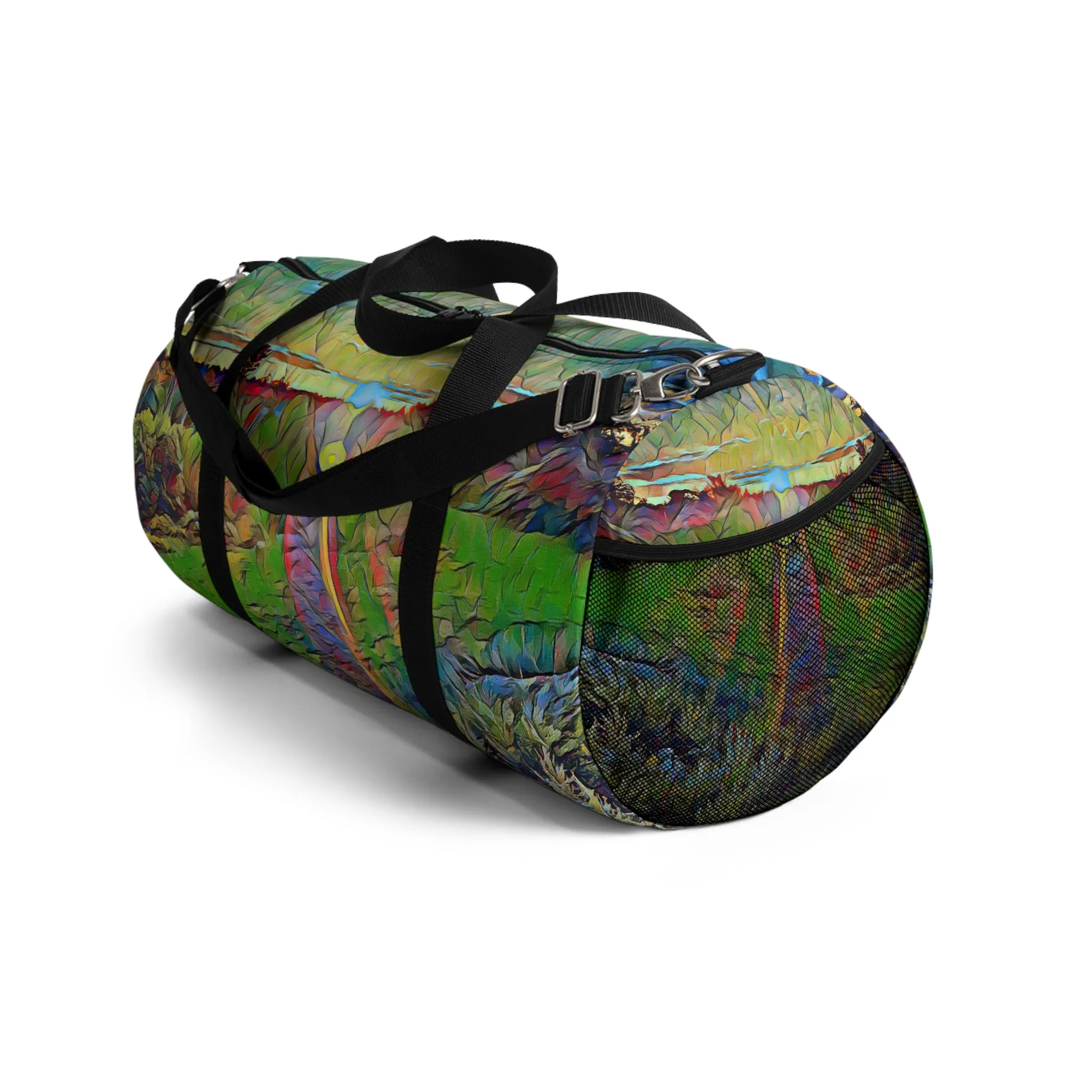Custom Duffel Bag available in two sizes from the Sunset Series at Intriguing Vistas