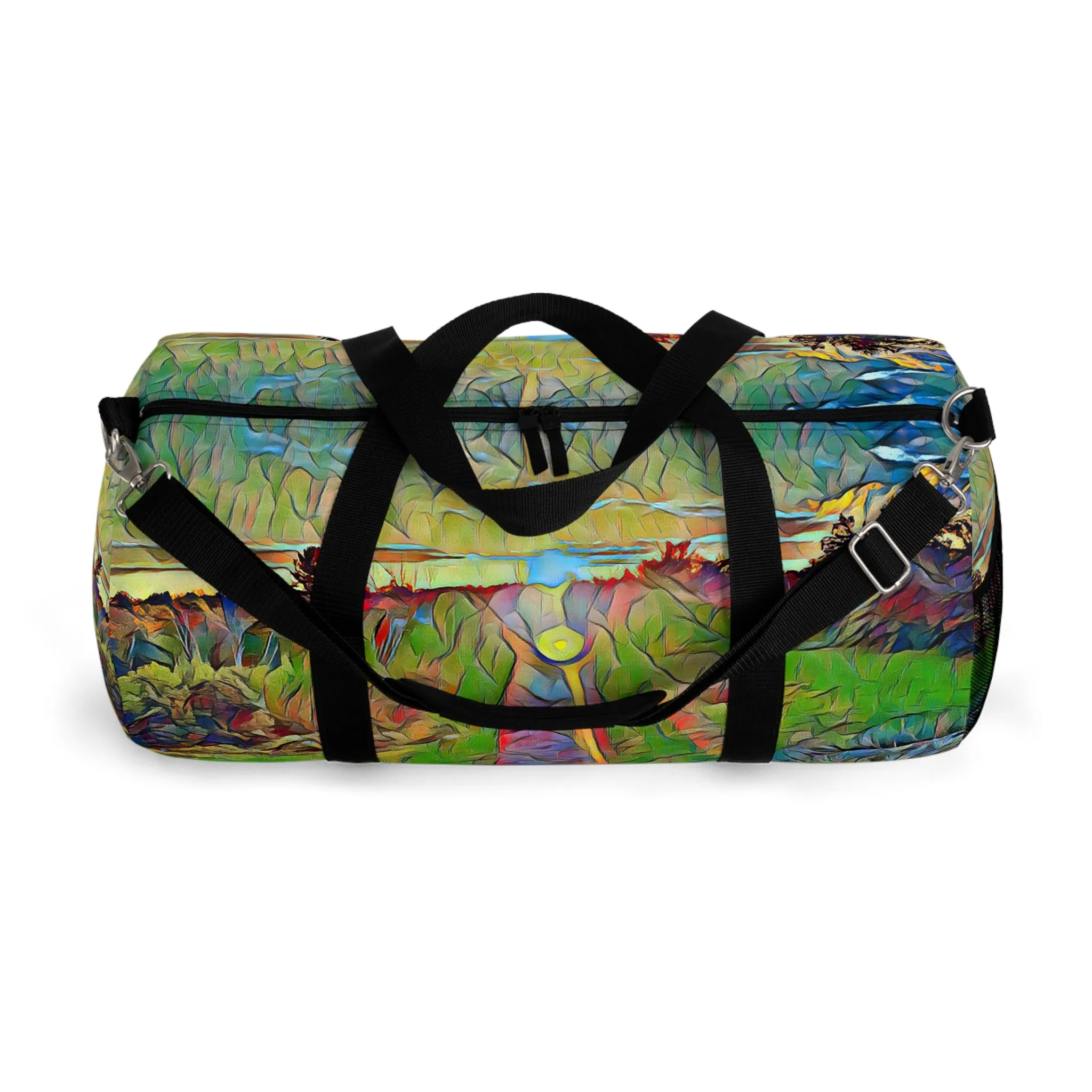 Custom Duffel Bag available in two sizes from the Sunset Series at Intriguing Vistas