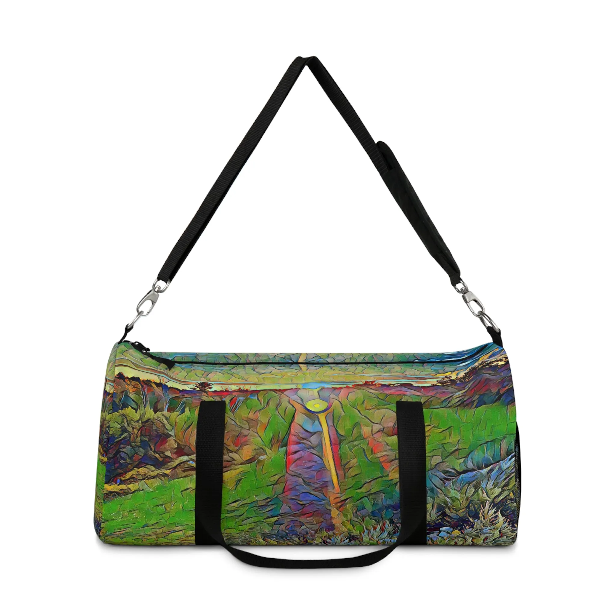 Custom Duffel Bag available in two sizes from the Sunset Series at Intriguing Vistas