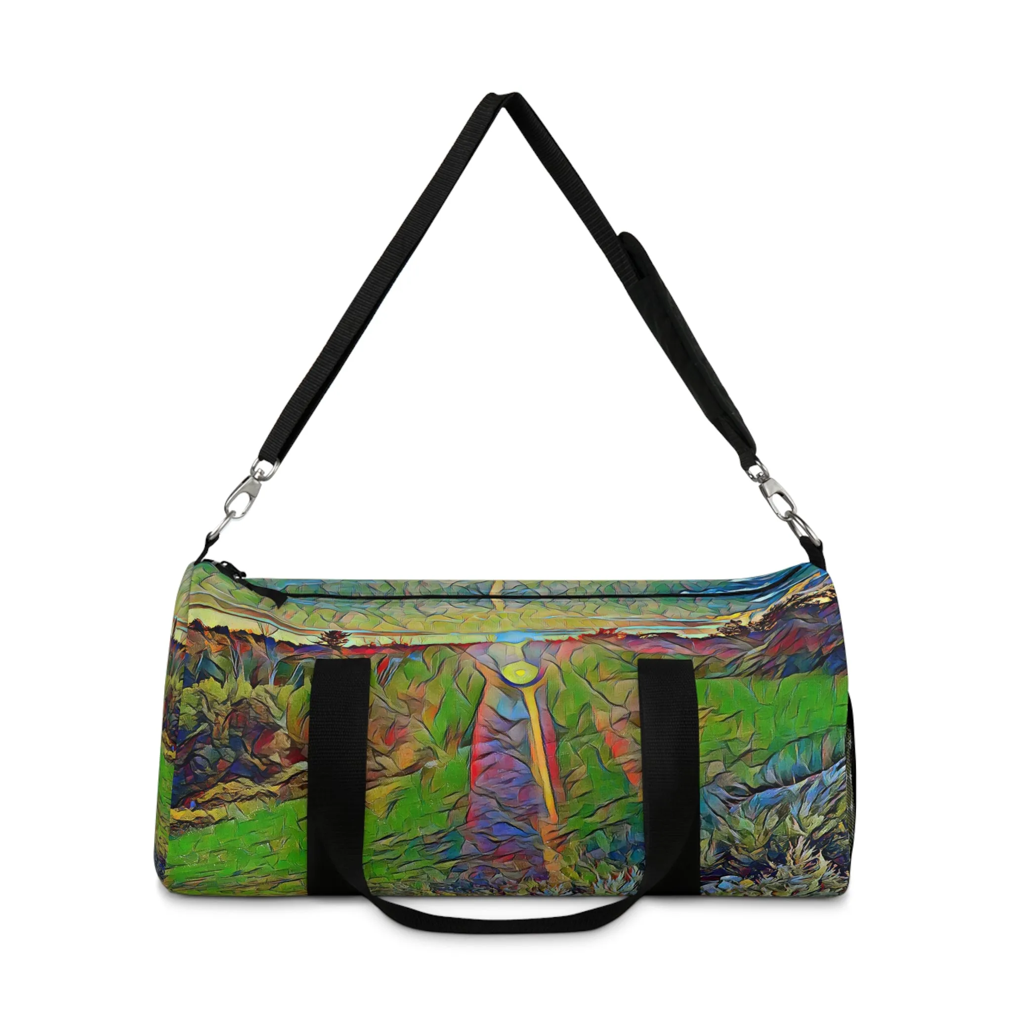 Custom Duffel Bag available in two sizes from the Sunset Series at Intriguing Vistas