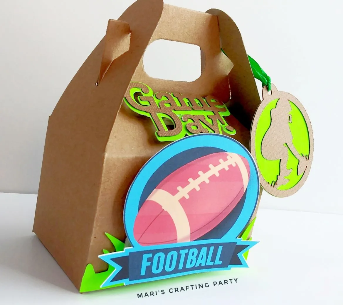 Custom Football Party Box / 10 pcs.