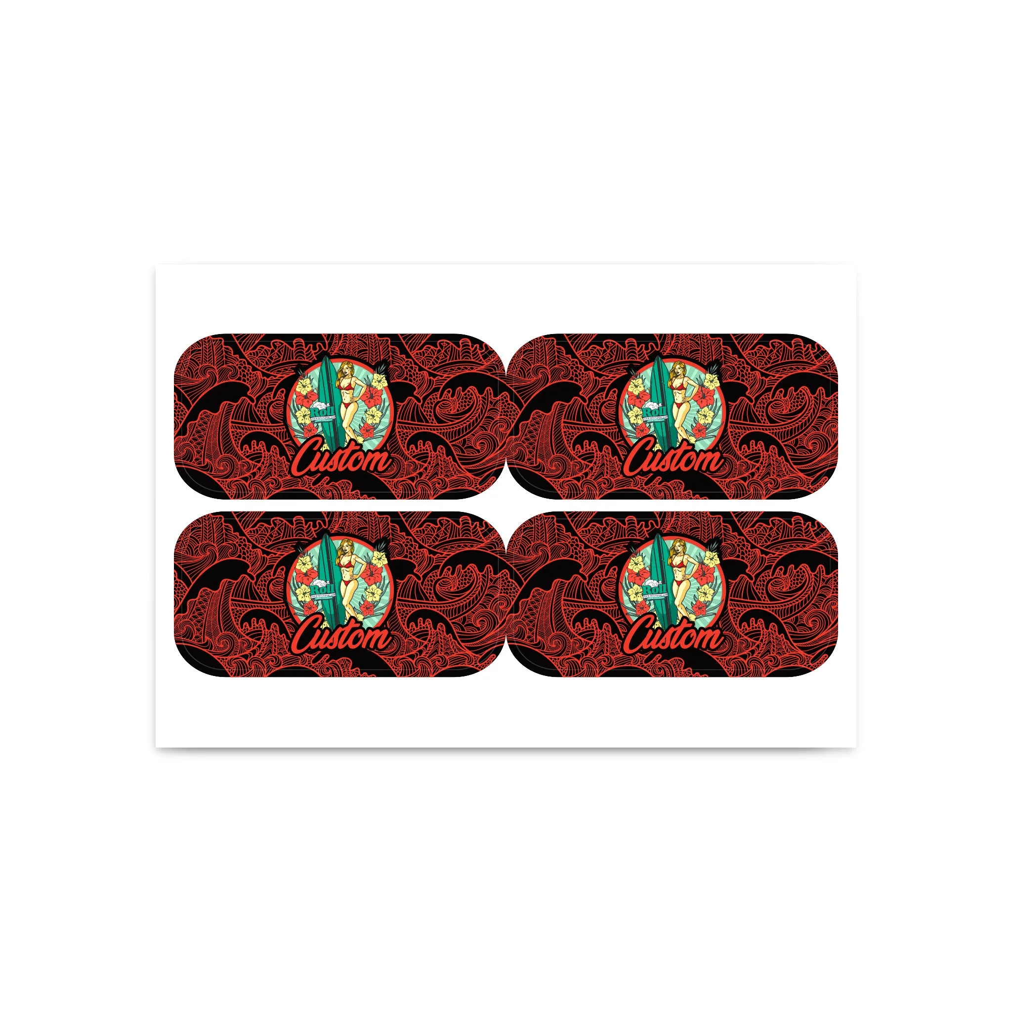 Custom Sticker For Medium Tin Rolling Tray