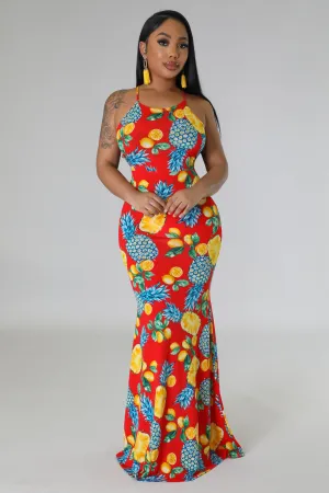 D50827P - STRAP SHOULDER MERMAID LONG DRESS (4PC)
