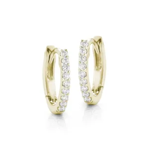 Dana Rebecca Designs 14k Yellow Gold Diamond Huggies