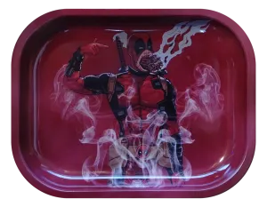 Deadpool Smoking Hard Rolling Tray Mini