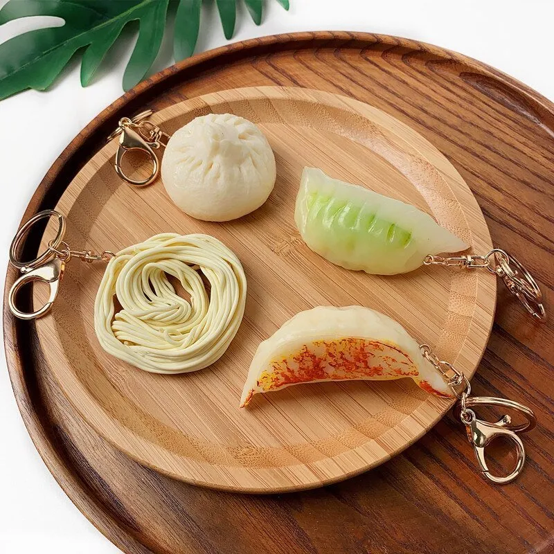 Delicious Dumplings and Noodles Keychain