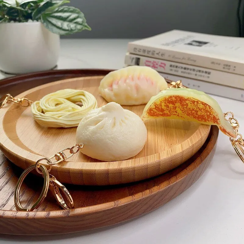 Delicious Dumplings and Noodles Keychain