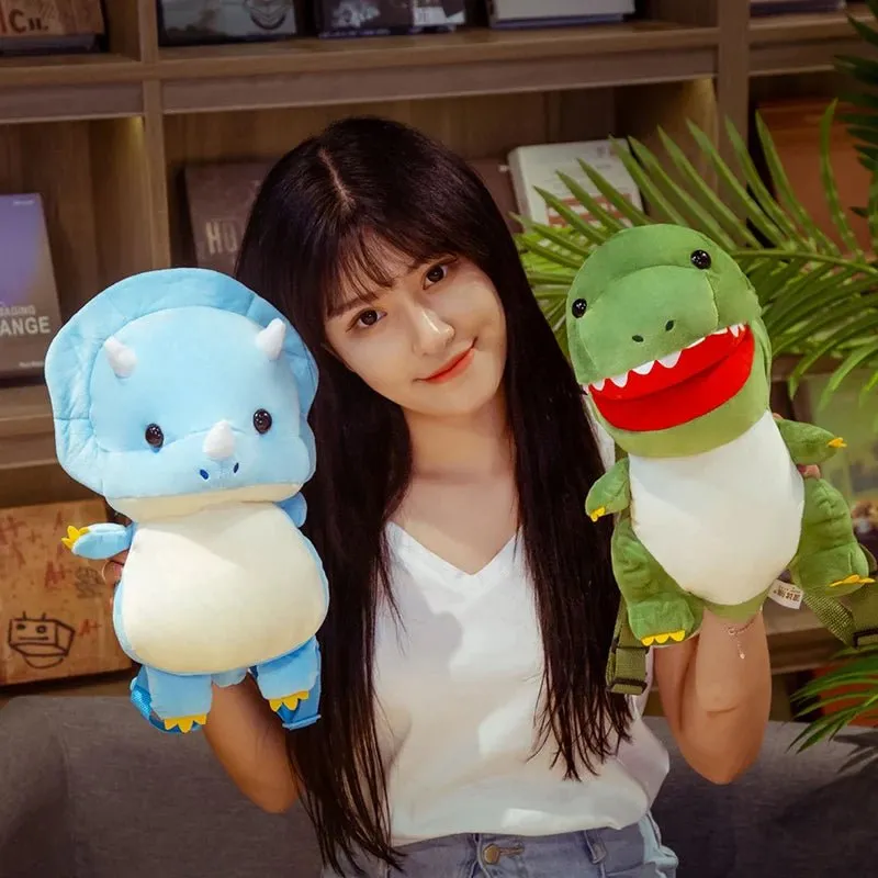 Dino Delight Plush Backpack