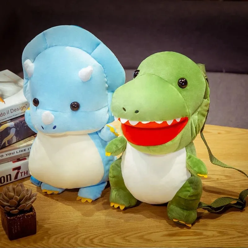 Dino Delight Plush Backpack