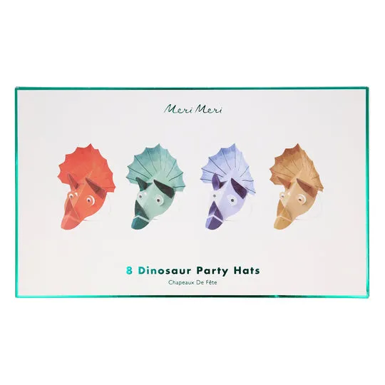 Dinosaur Kingdom Party Hats (x 8)