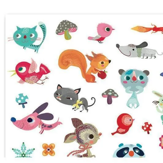 Djeco - Little Friends stickers
