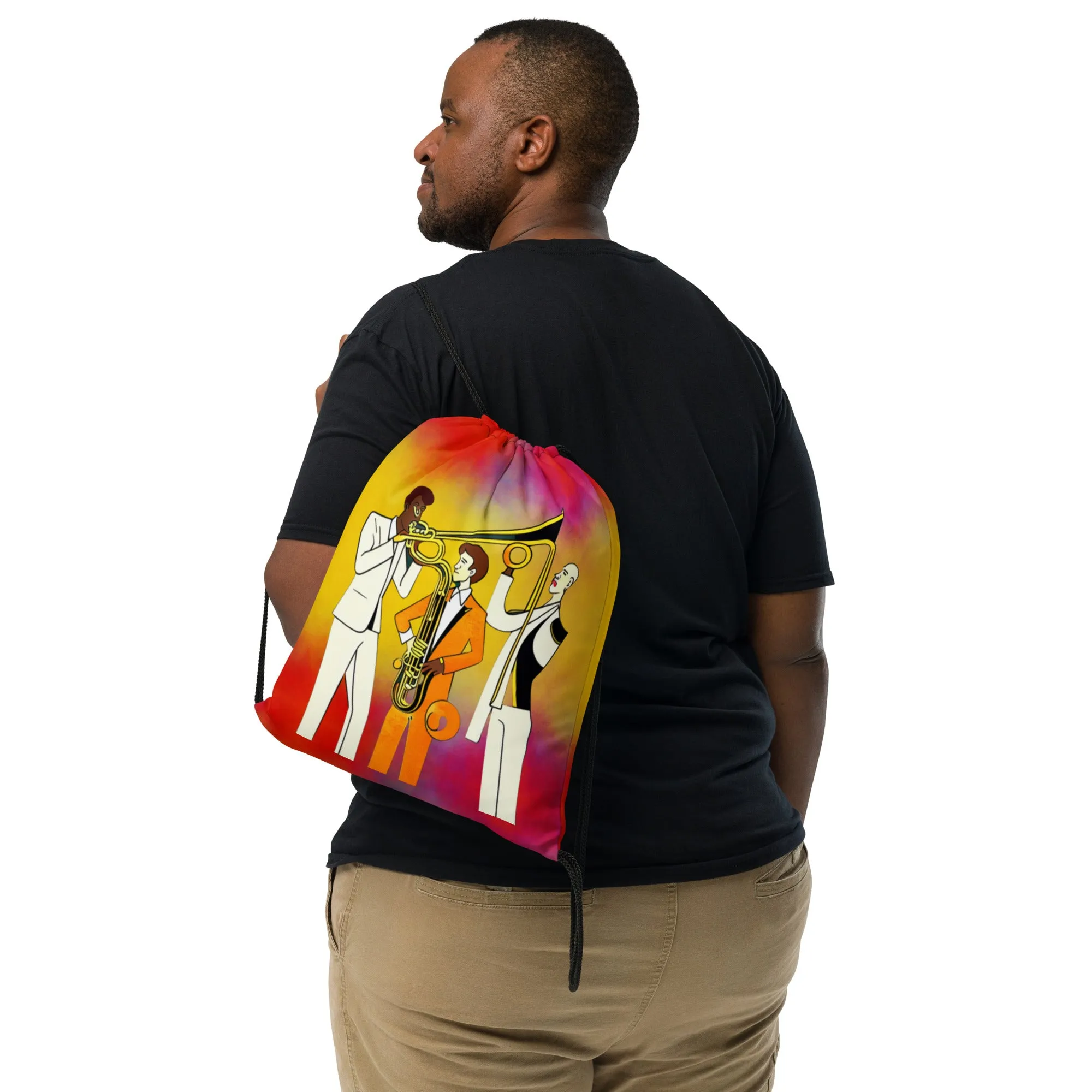 Drawstring bag, Back to School, Gift, Music Bag