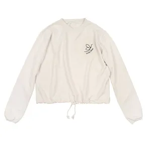 Drawstring ivory sweatshirt by Luna Mae